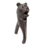 An early 20th Century carved Black Forest type nutcracker
In the form of a black bears head