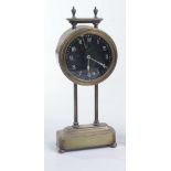 A silent Kee-less clock circa 1920
With a clear glass dial with white painted Arabic numerals, the