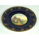 A Royal Worcester circular cabinet plate