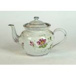 A 19th Century French enamel teapot
