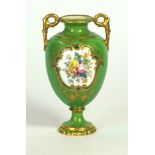 A Royal Crown Derby hand painted and gil