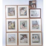 After Randolph Caldecott 'The Babes in the Wood' 
A set of eight including 'Away Then Went the