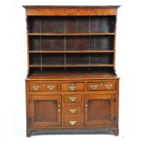 A late George III oak and mahogany high dresser
North Wales,