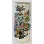 A Chinese famille rose sleeve vase, Republic period (1912-49)
Of cylindrical form,