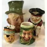 Four assorted ceramic Toby jugs to include a Beswick example, 'Title Deeds' (4).
