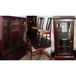 A reproduction Stag Minstrel mahogany corner cabinet,