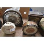 4 Assorted mantel clocks