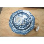 A pair of Staffordshire Pearl Ware blue and white transfer Chinese pattern plates
Each with of