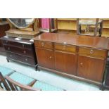 A Stag 3 door sideboard and a Stag 3 drawer chest.