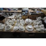 A Royal Albert " Brigadoon " tea and dinner service comprising tureens, coffee pot, cups, saucers,