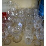 A mixed lot of assorted good quality Stuart crystal glassware.