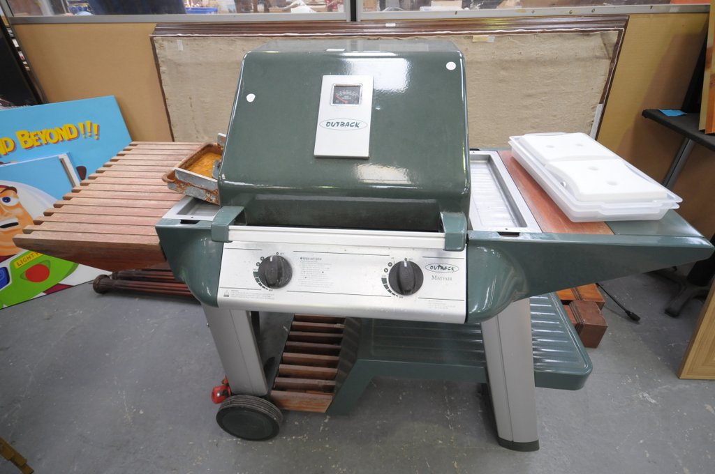 An Outback Mayfair gas barbecue.