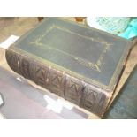 A Victorian leather bound family bible.