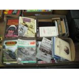 4 Boxes of books , railway interest, sports autobiographies, etc.