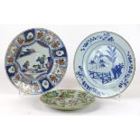 A collection of Chinese porcelain plates, 18th-20th Century Each of circular form, to include two