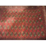 A Royal Kushan Persian pattern rug , red ground.
