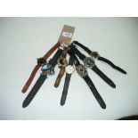 7 Assorted gents wristwatches.