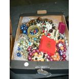 A Large qty of costume jewellery to a box ,