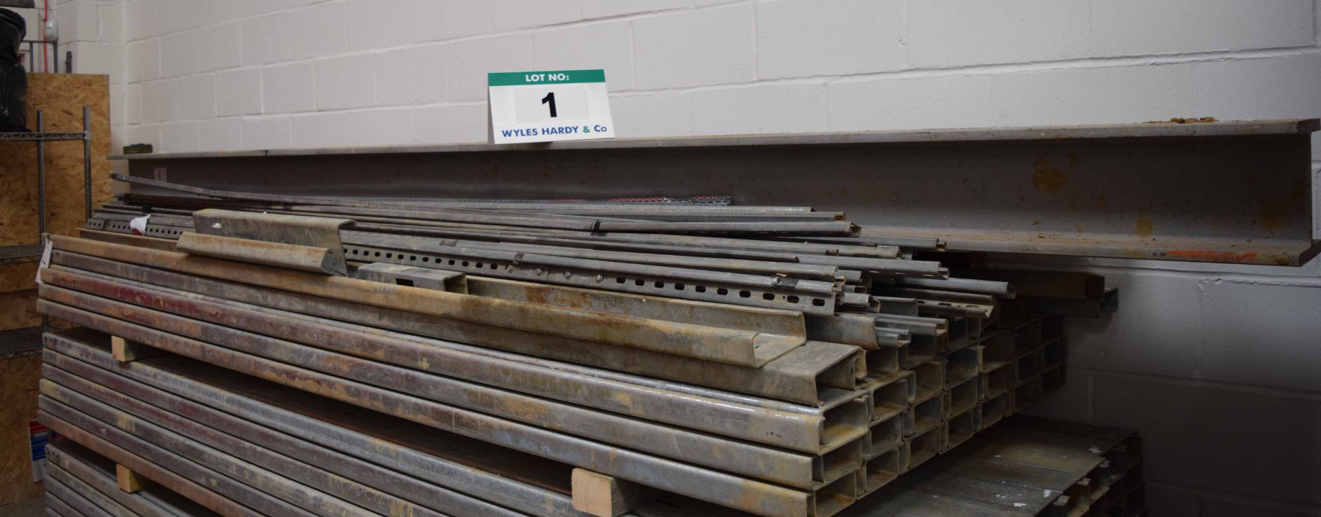 Fifty Six 3000mm x 150mm x 50mm Galvanised Steel C Section Frame Struts, A 6400mm x 210mm x 200mm