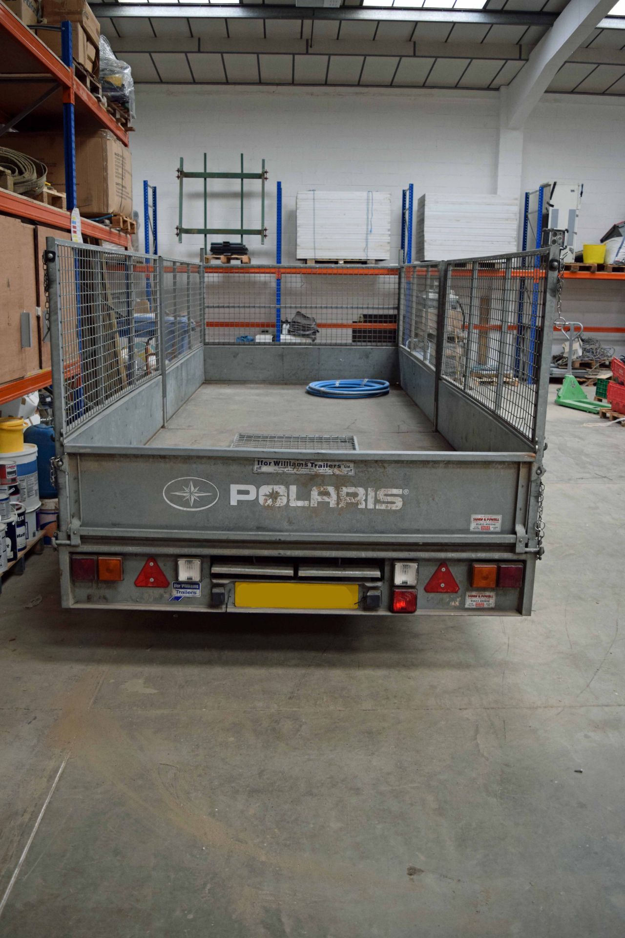 An IFOR WILLIAMS Tri Axle 3500kg capacity Plant Trailer (Date of Manufacture 2007) - Image 2 of 3