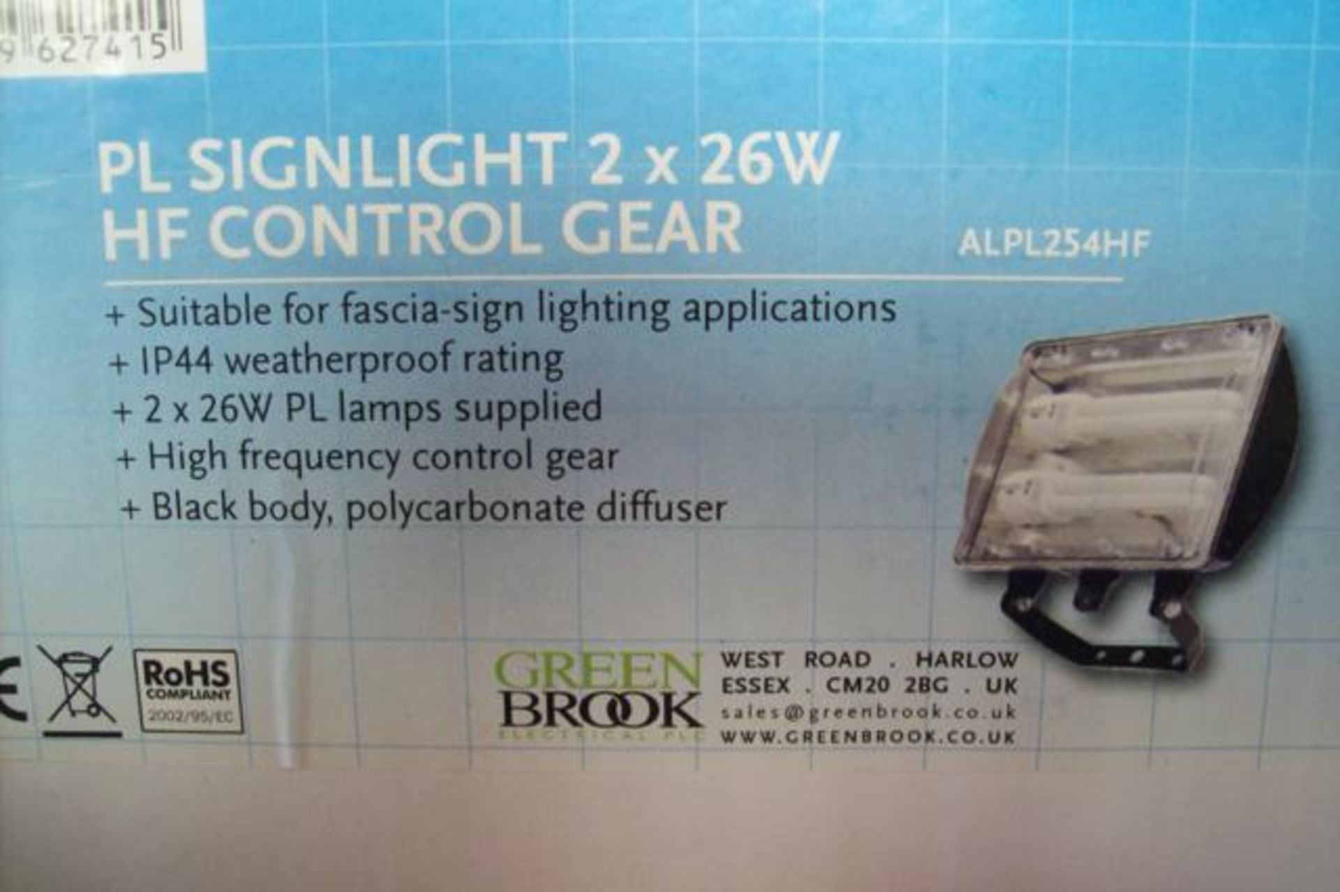 24 x Greenbrook ALPL254HF PL Signlight 2 x 26W HF Control Gear with Lamps