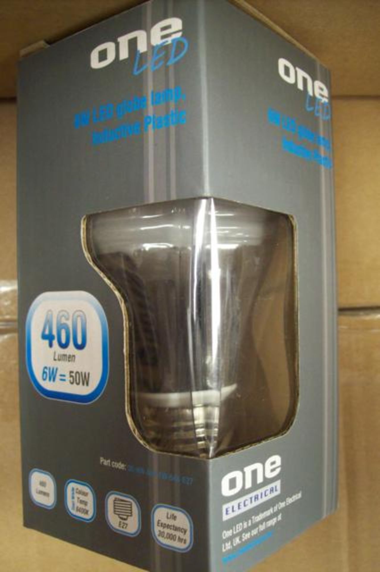 50 x One Electrical OE-HW-A60-6W 64K E27 6W LED Globe Lamp