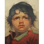 BRANDSMA, Jeanne (*1902), "Portrait eines Jungen", Öl/Lwd., 30 x 24, unten rechts signiert, R. Start