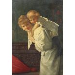 ANDERS, Ernst (1845-1911), "Junge Mutter mit Kind", Öl/Lwd., 54 x 38, oben rechts signiert, R. Start