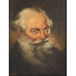 DE PRE, Willy (1922-1995), "Portrait eines älteren Mannes", Öl/Lwd., 30,5 x 24, unten links