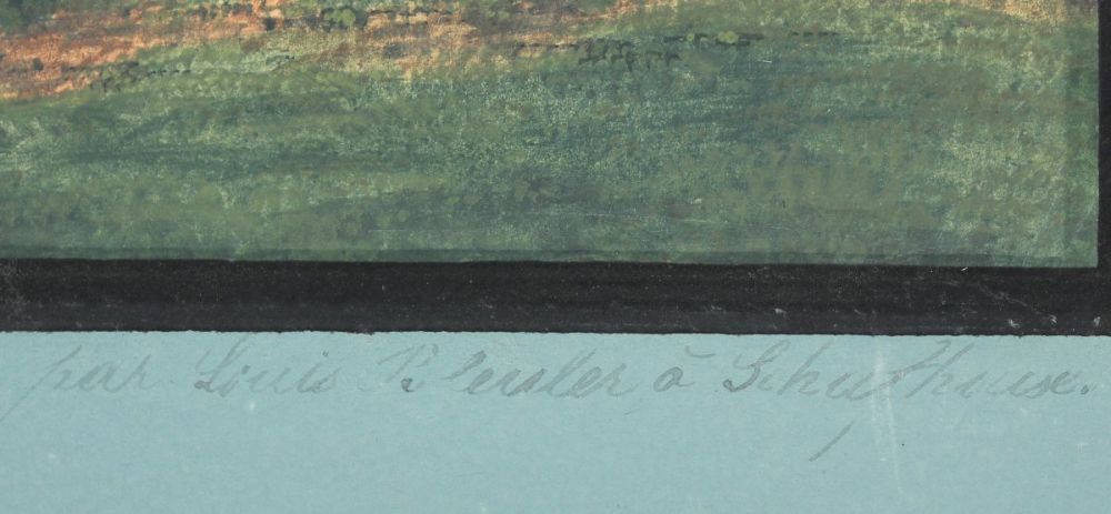 BLEULER, Johann Ludwig, "Ansicht von Bonn", Gouache/Papier, 49,5 x 55, unten rechts signiert, mittig - Image 5 of 5