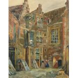 FRANC, Colin (Maler des 20.Jh.), "Ansicht aus Middelburg", Öl/Lwd., 58,5 x 46, auf Hartfaser
