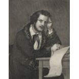 SCHWANTHALER-PORTRAIT, Stahlstich, 13 x 10, DEUTSCH, um 1840, R.