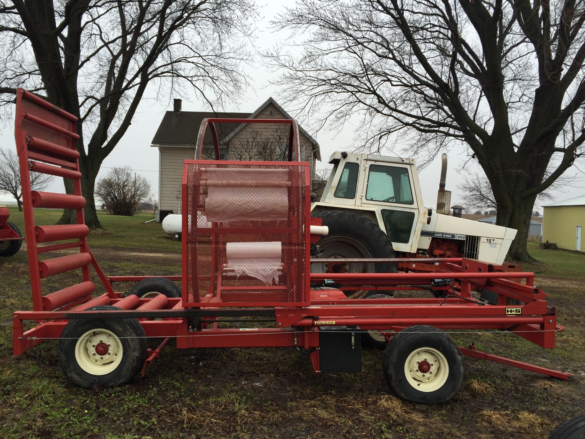 H&S BW1000 line wrap, bale wrapper, SN:801788, w/Honda 13-hp engine - Image 2 of 6