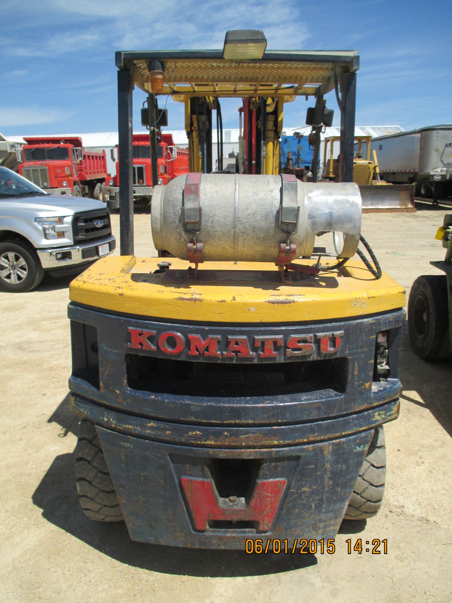 Komatsu FG40ZT-4 rail car loader, LP, 88â€ forks, 7,000-lb, 5,853-hrs, SN:110151 - Image 13 of 21