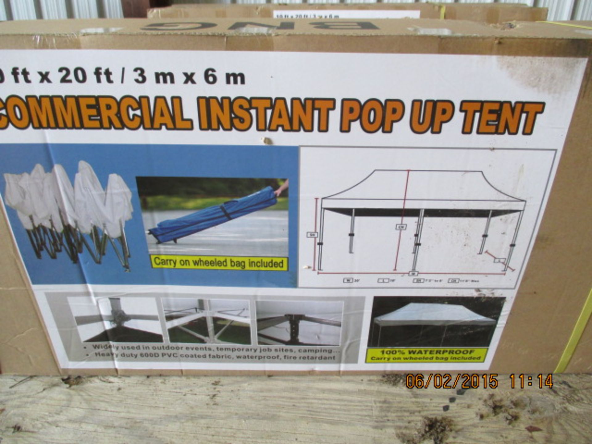 10' x 20' commercial tent