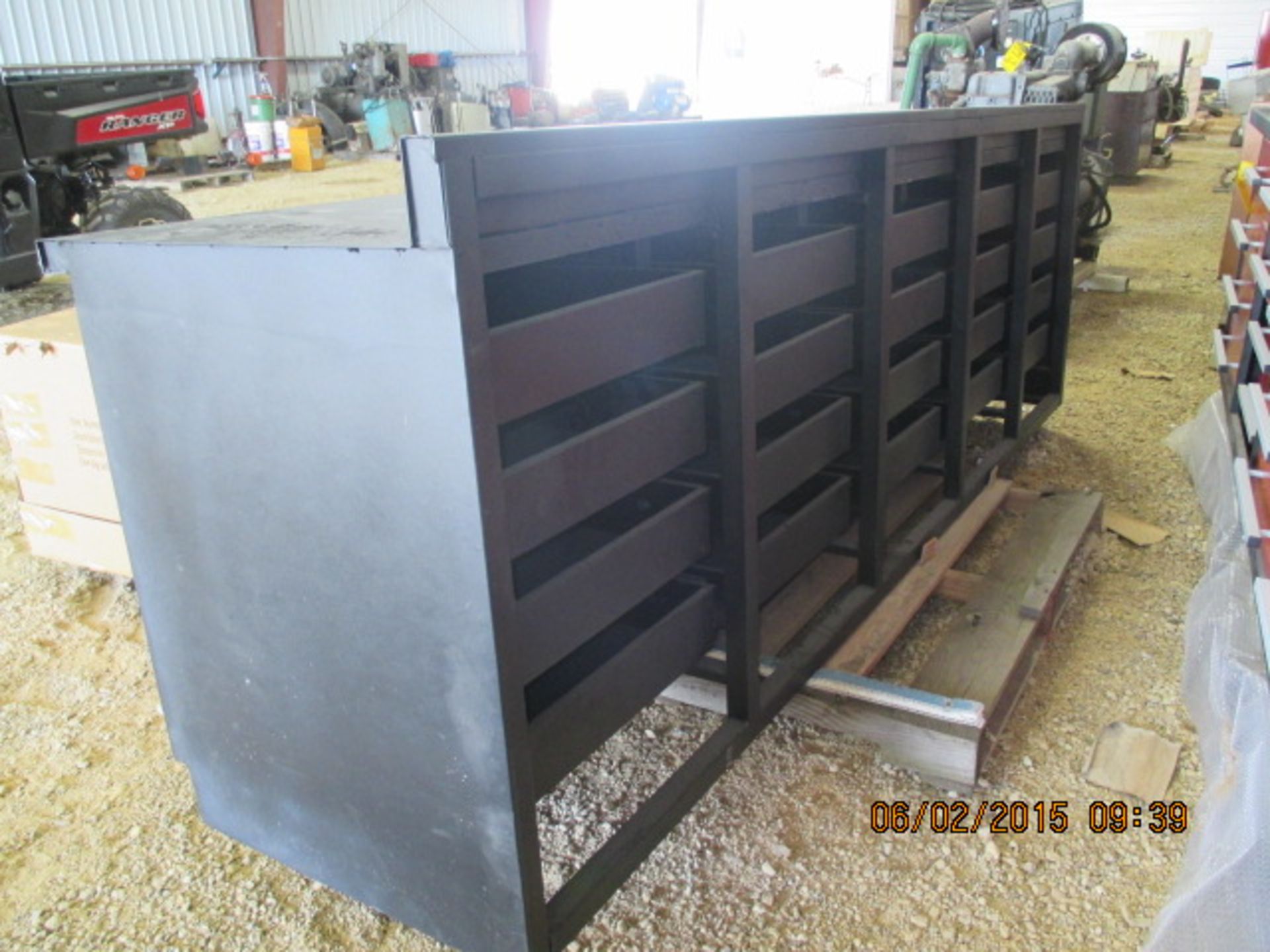 9' steel work bench w/drawers - Image 3 of 3