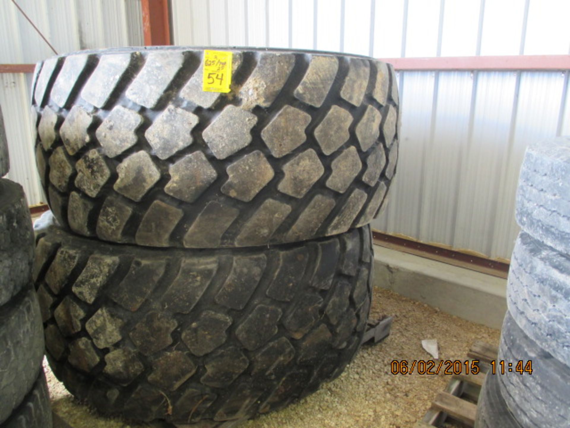(2) 625/70R25 tires