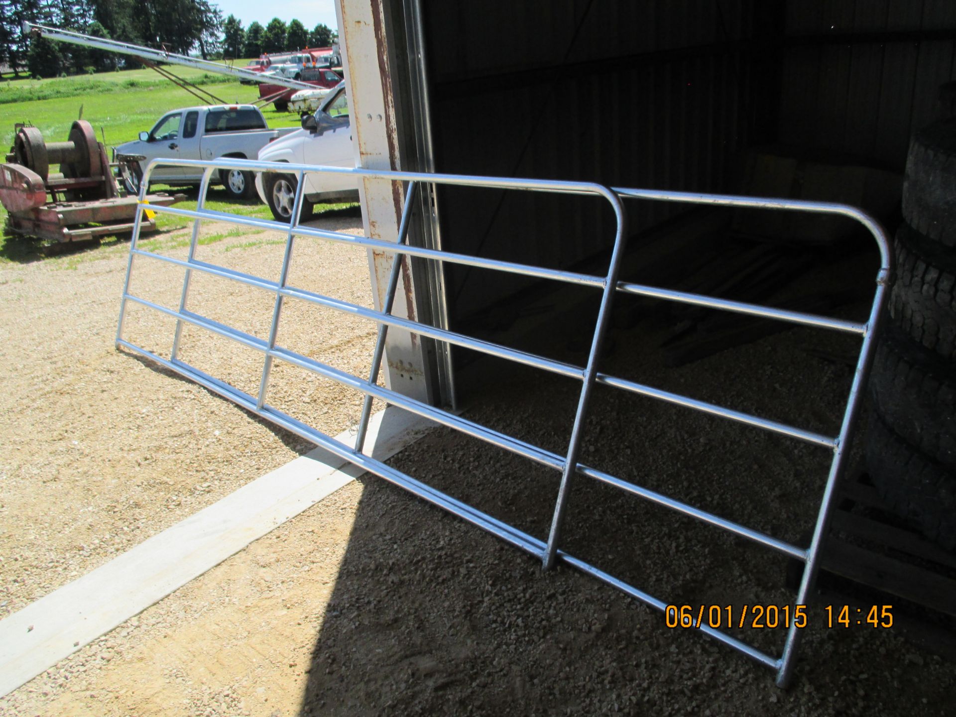 (2) steel 14' gates ($ x 2)