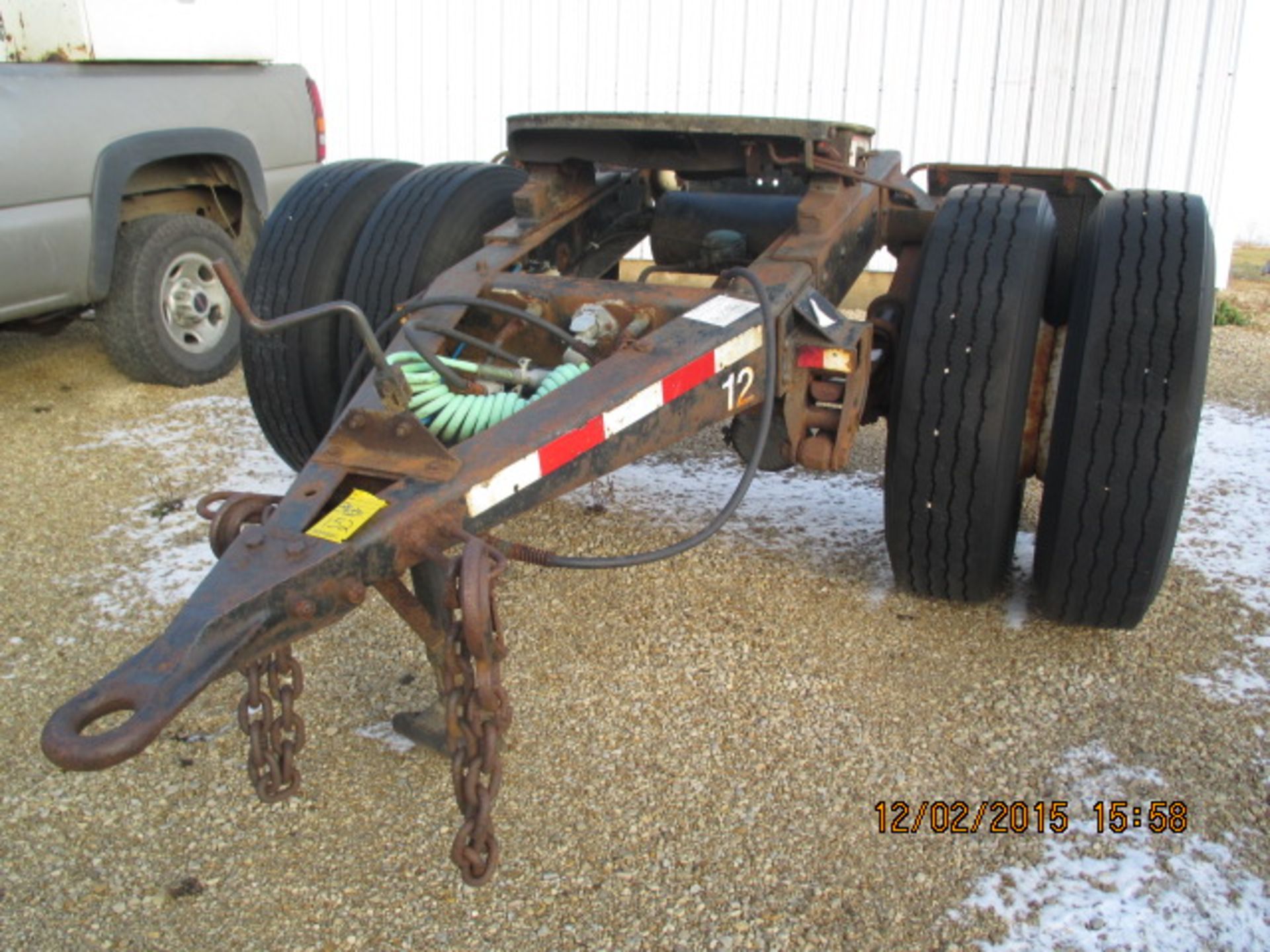 Pintle hitch 5th wheel dollie, air brakes, NO TITLE