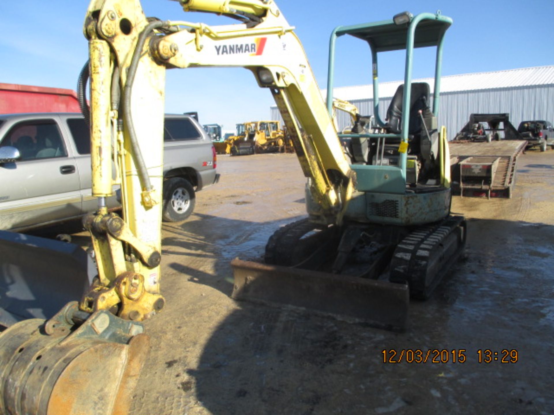 Yanmar Vio35, mini-excavator, open rops, 1,919-hrs (unverified), SN:25819B