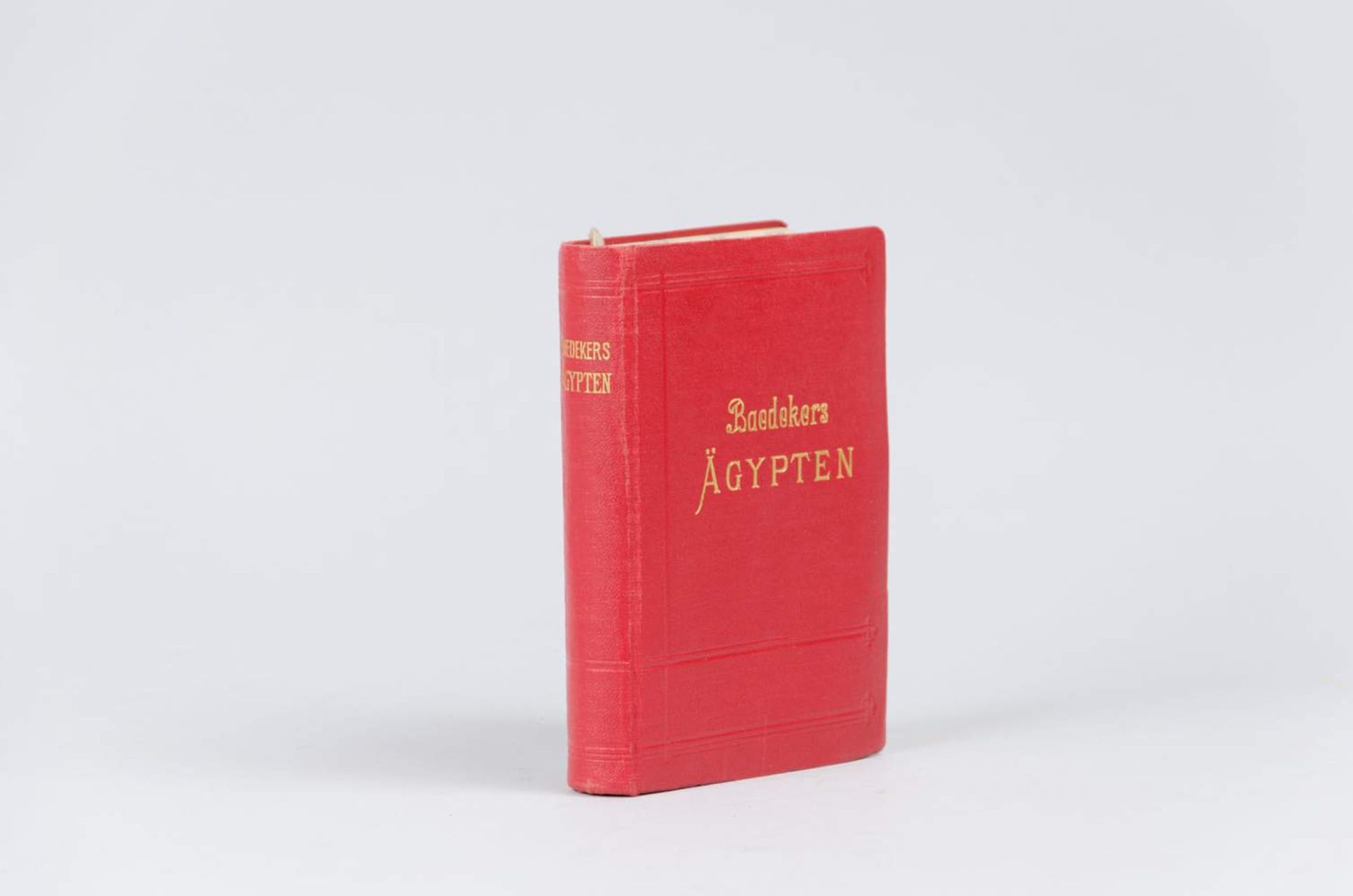 Baedeker, K.,
Ägypten und der Sûdân. 8. Aufl. Leipzig 1928.
Mit zahlr. Beilagen. CCII, 480 S.

OLwd.