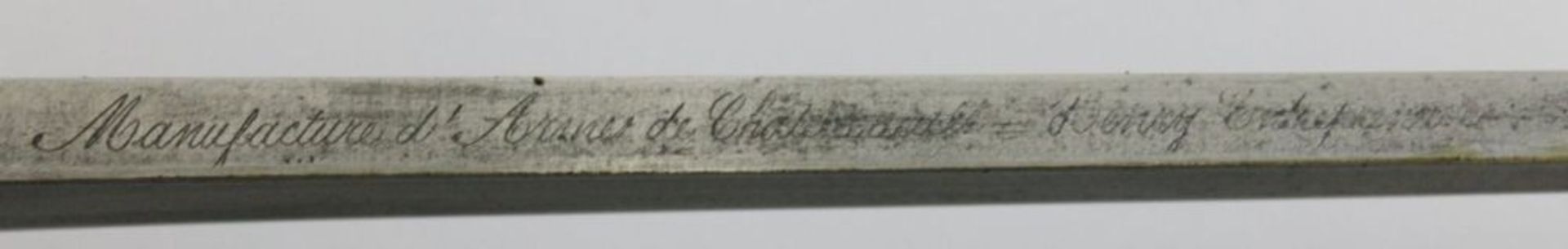 Bajonett "Gras" 1874  Hersteller: Manufacture d´Armes de Chatelleraut, Steckrückenklinge mit - Bild 5 aus 10