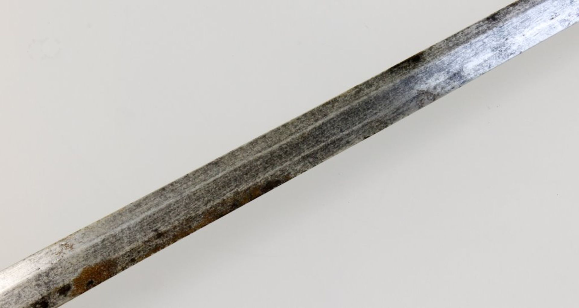 Stoßschwert / BohrschwertHergestellt im 19. Jh. unter Verwendung älterer Teile. Zweischneidige - Bild 6 aus 6