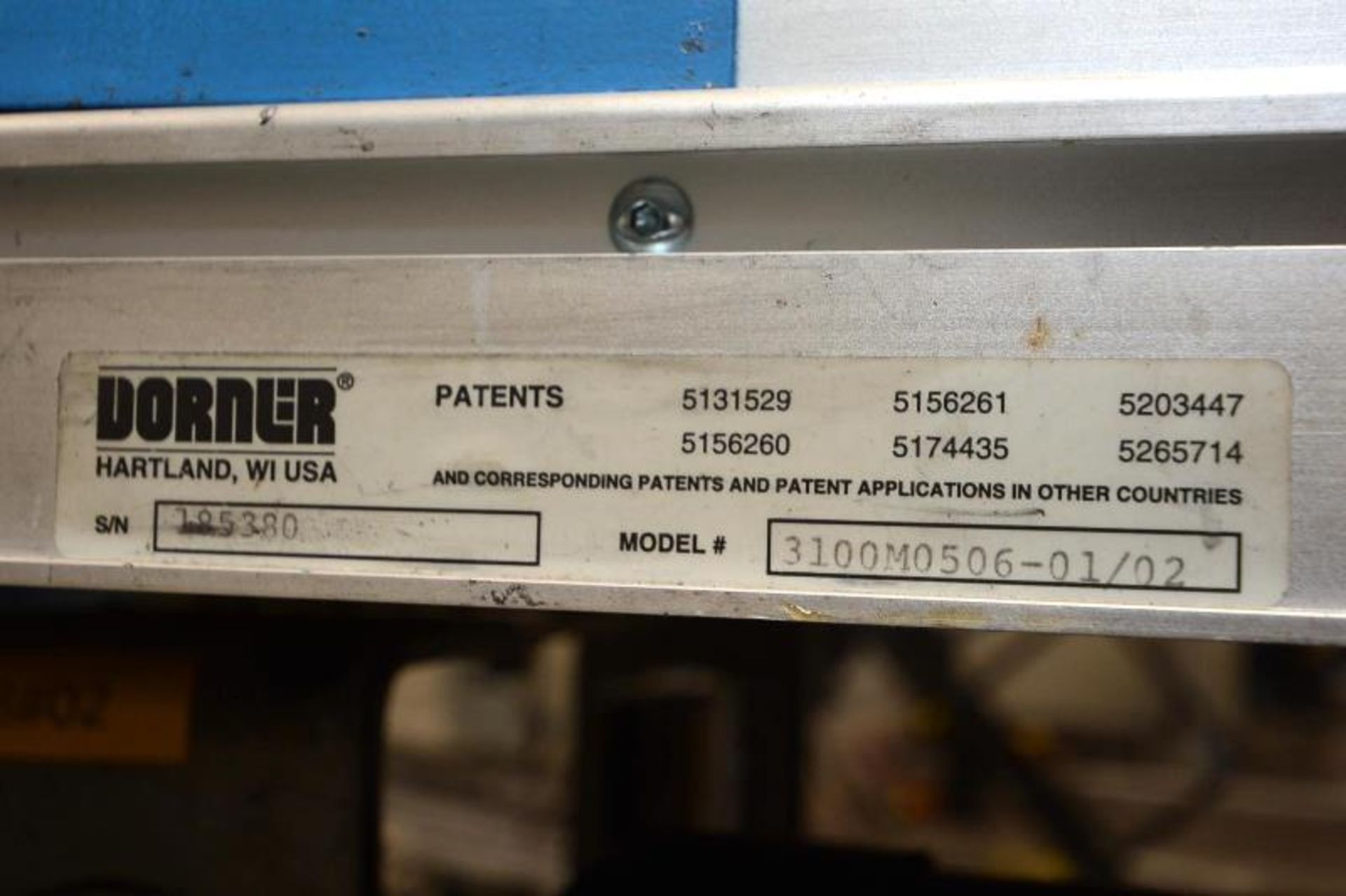 Conveyor, Conveyor double. Brand: Dorner. Model: 3100. Year: N/A. Serial Number: 185380. Possible - Image 13 of 17