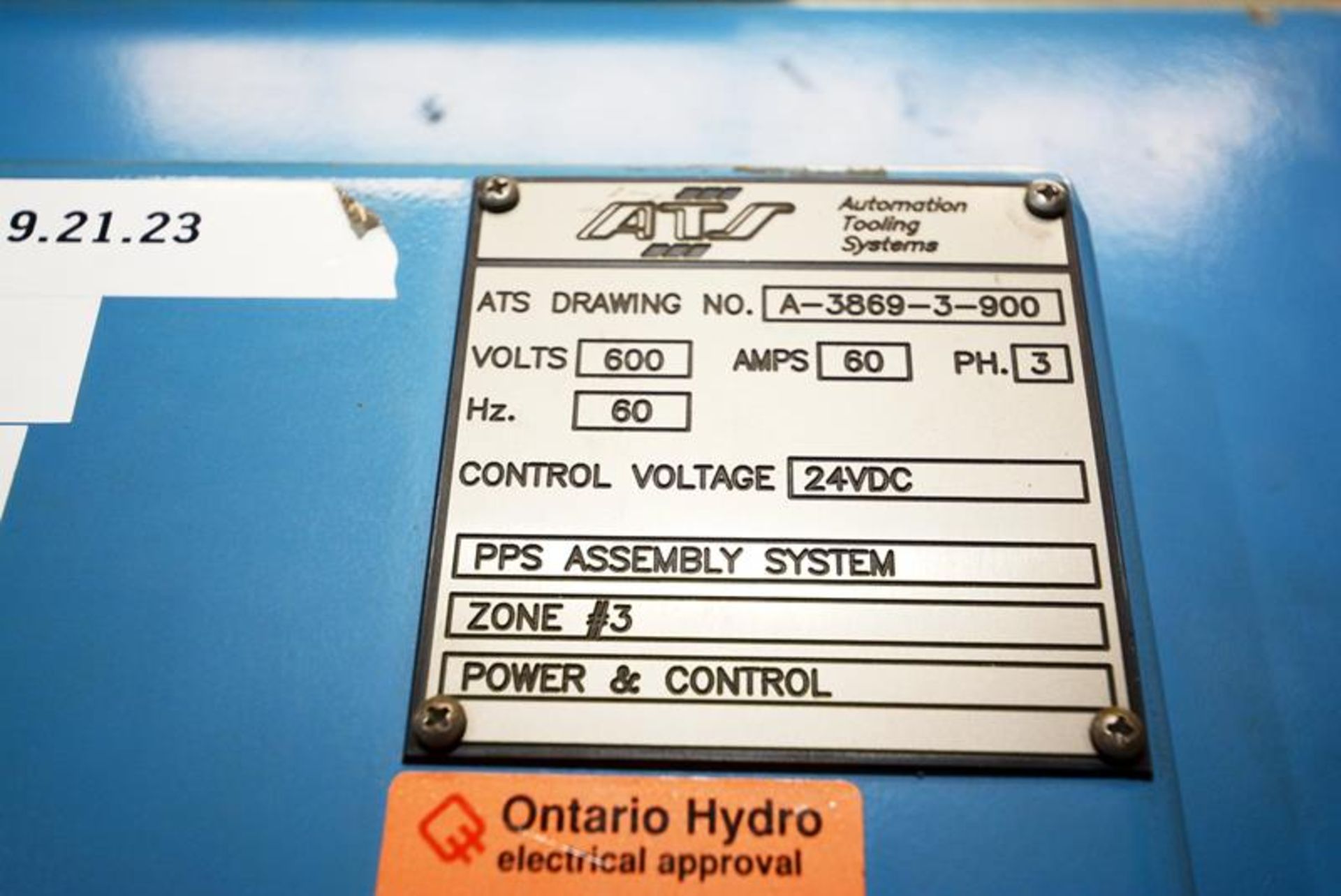 Equipment: Electrical panel. Brand: ATS. Model: A38693900. Year: N/A. Serial Number: N/A. .. - Image 13 of 14