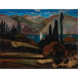 Dirk Filarski (Amsterdam 1885 - Zeist 1964) Mountain landscape Lago di Garda (autumn 1920) Signed