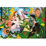 Richard Baumgart (New York City 1946) The Picnic (After Monet) Signed and dated '88 l.l. Oil on