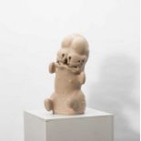 Michel Scholten (Rotterdam 1961) Human (foetus) Painted bronze, H. 49 cm (excl. stand) Provenance: