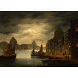 Johan Conrad Greive (Amsterdam 1837 - 1891) Venetian cityscape at evening Signed l.l. Oil on