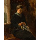 Ernst Witkamp (Amsterdam 1854 - 1897) Figure study Signed l.l. Oil on canvas, 41.4 x 33.5 cm 29.